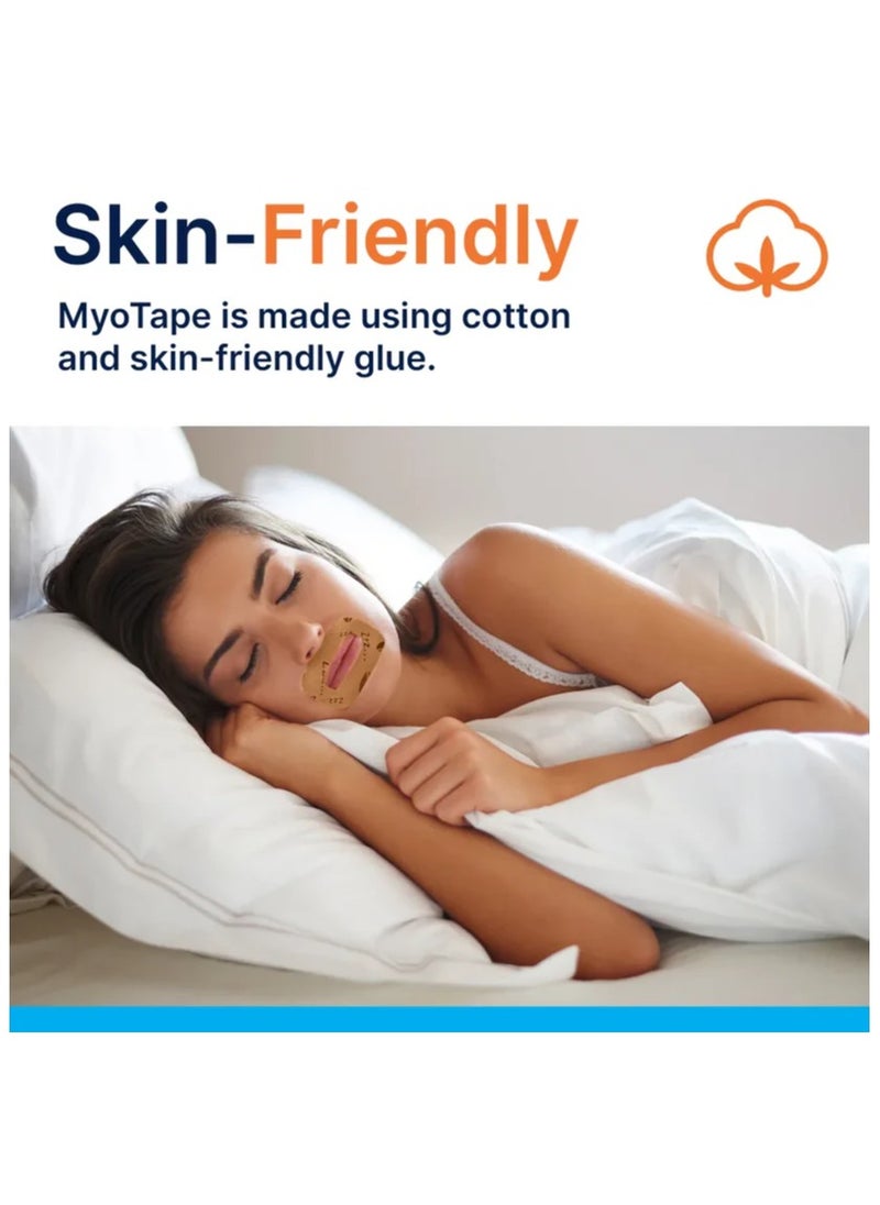 Myotape Sleep Strips | Improve Your Sleep Quality, Breathe Through Your Nose During Sleep and Reduce Mouth Breathing and Snoring [Expert Designed Mouth Tapes Using Elastic Tension]