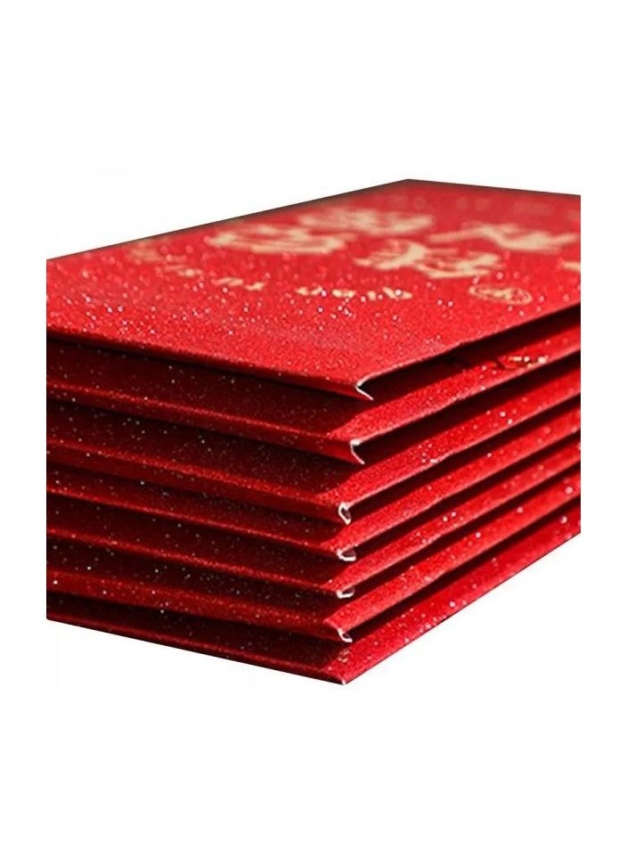 6-Pieces/Set 2023 Chinese Lunar New Year Red Envelopes,Rabbit Year Festival Lucky Money Red Packets