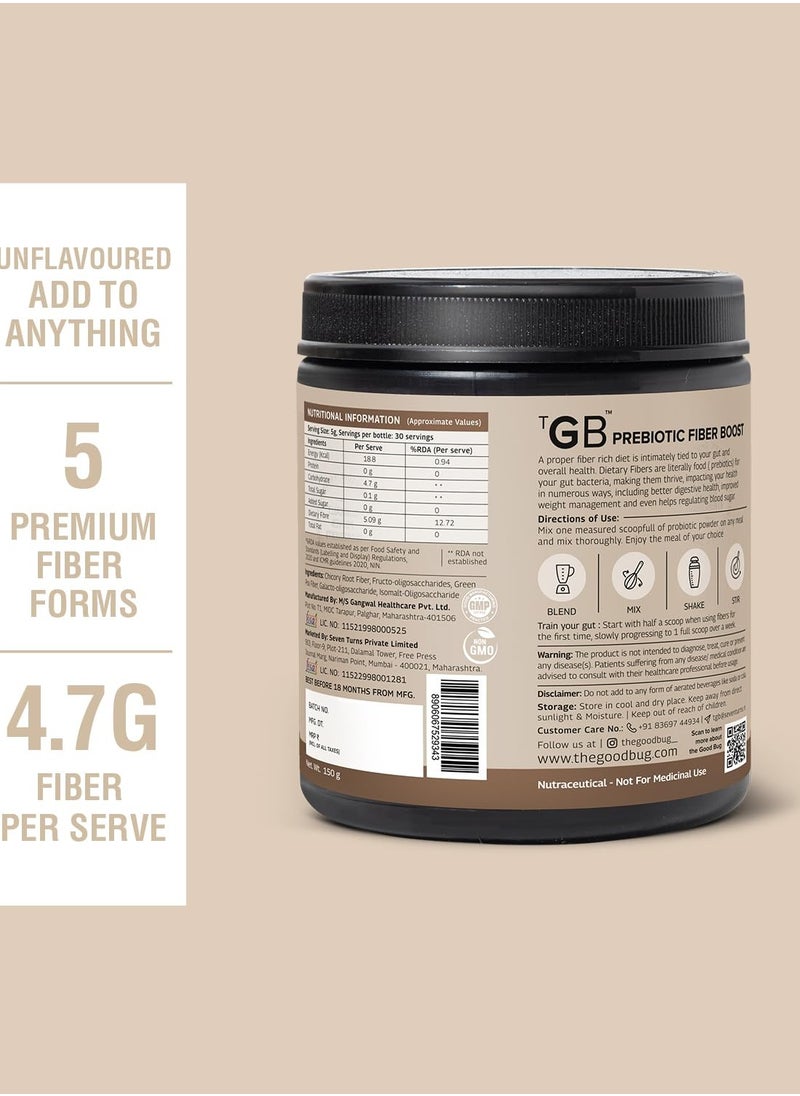 Prebiotic Fiber Boost Powder Improves Digestion Bloating And Gas 30 Servings (Pack Of 2)