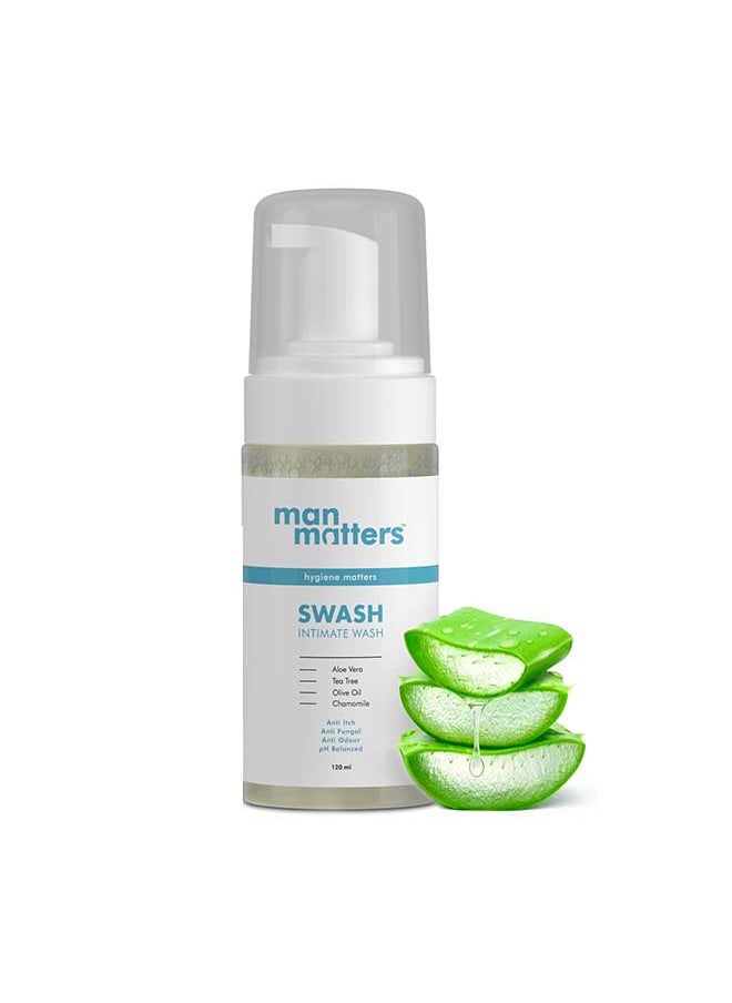 Intimate Wash With Aloe Vera, Tea Tree For Men Anti Bacterial, Anti Itch, Anti Odour Ph Balanced Intimate