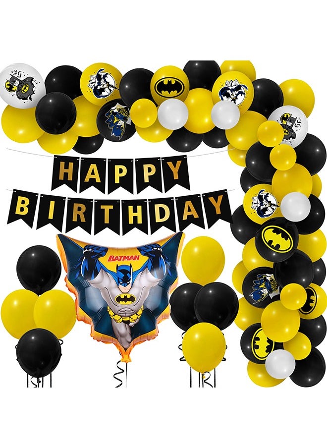 Batman Party Decorations, Birthday Decorations, Balloons Banner, Batman Tablecloth Birthday Party Supplies