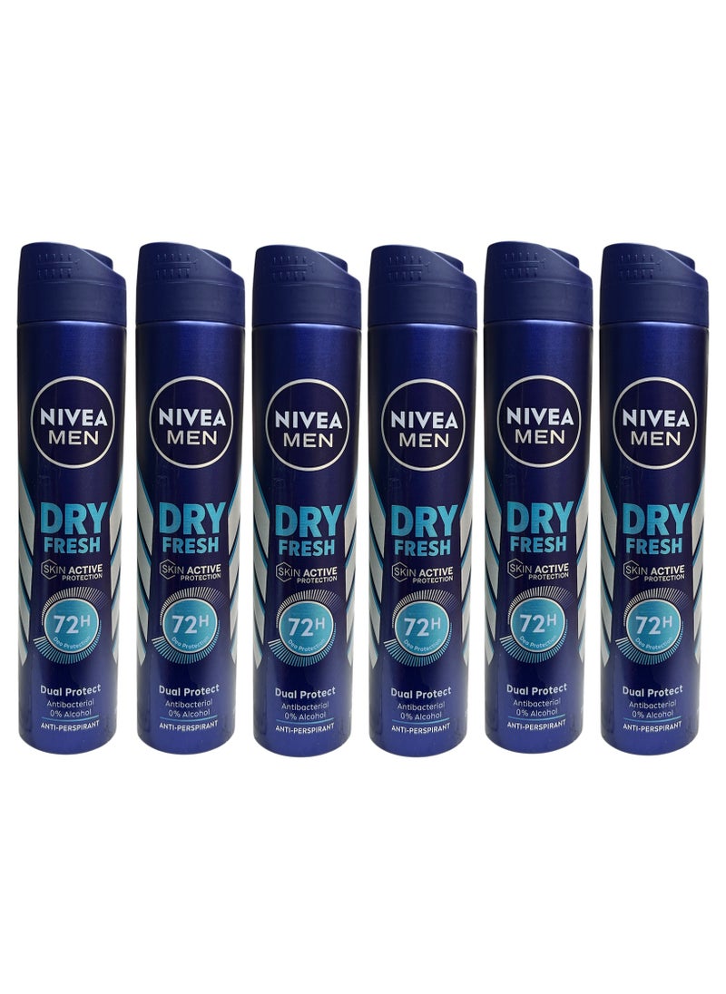 Dry Fresh Anti-Perspirant Deodorant Spray 150ml (Pack of 6)