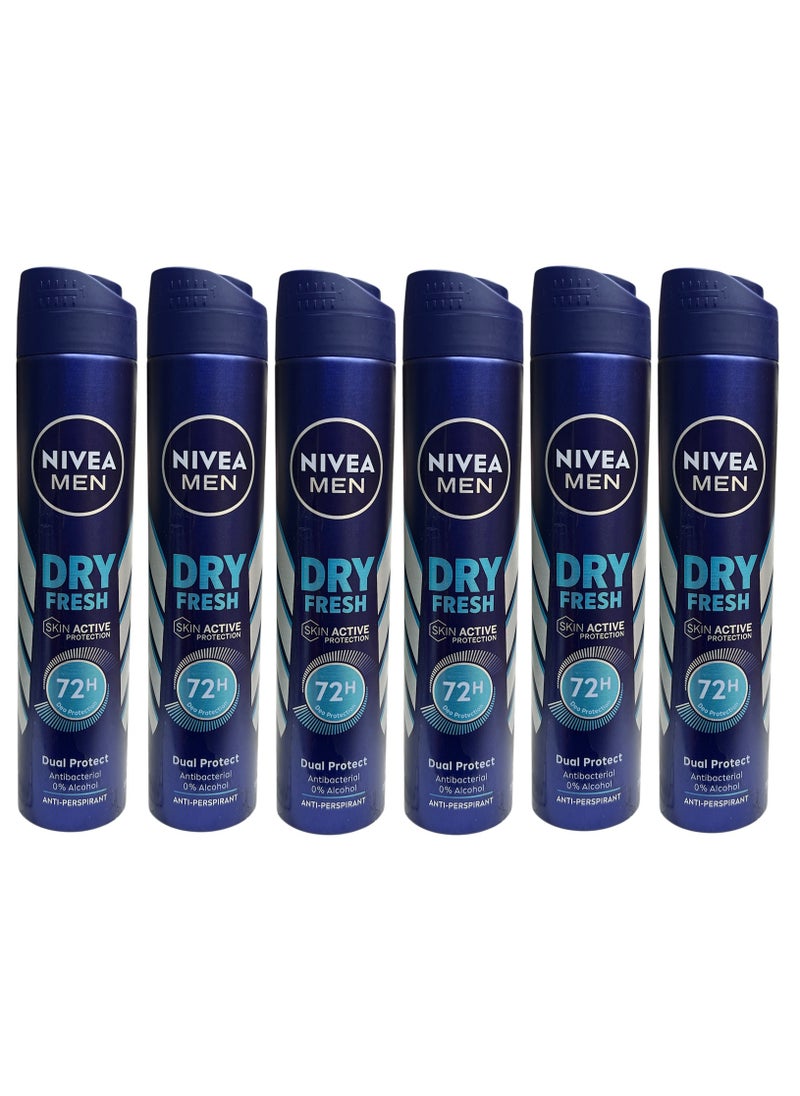 Dry Fresh Anti-Perspirant Deodorant Spray 150ml (Pack of 6)