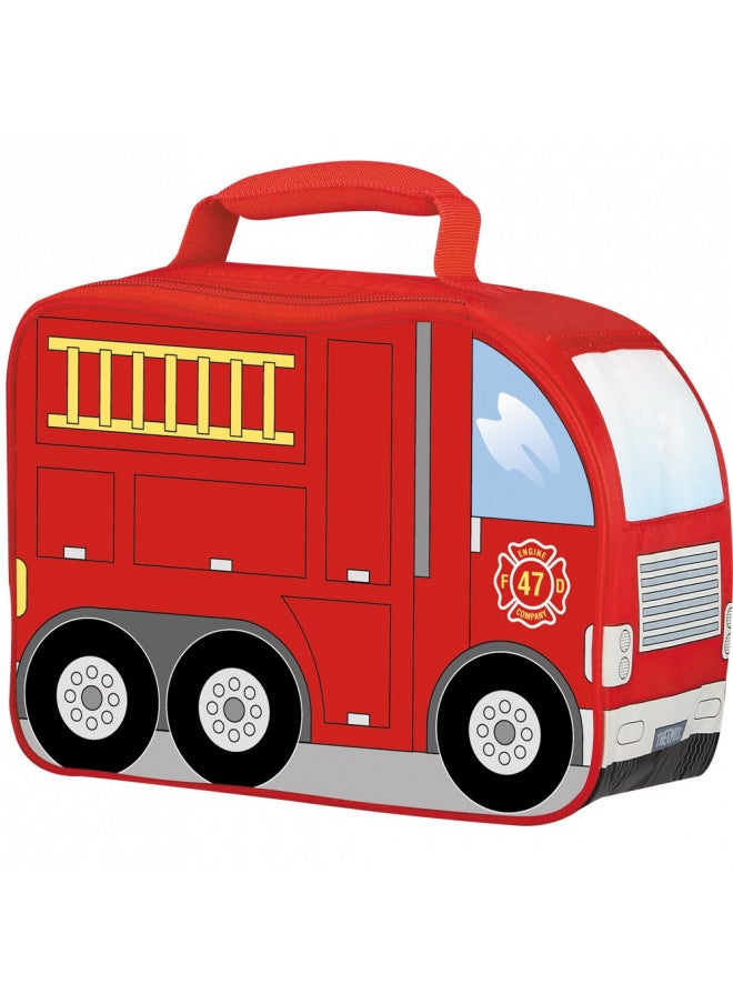 Thermos Novelty Soft Lunch Kit, Firetruck, 4 x 10 x 7 inches