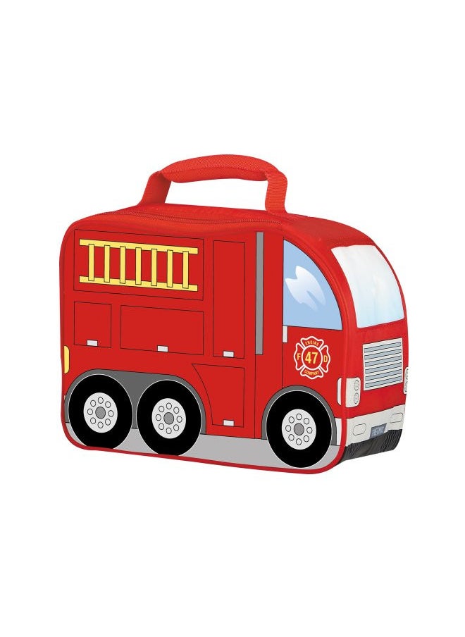 Thermos Novelty Soft Lunch Kit, Firetruck, 4 x 10 x 7 inches