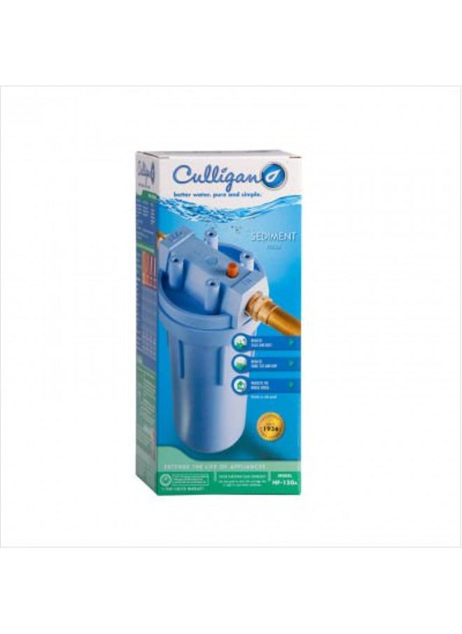 Culligan HF-150A Whole Standard Duty 3/4 Inlet/Outlet Water Filter Housing, Blue