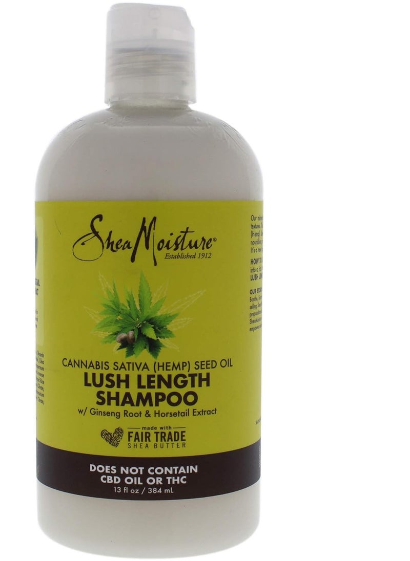 Shea Moisture Cannabis Sativa (Hemp) Seed Oil Lush Length Shampoo 384ml