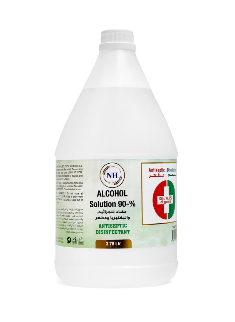 NH Beauty 90% Solution Alcohol Sanitizer 3.78Ltr