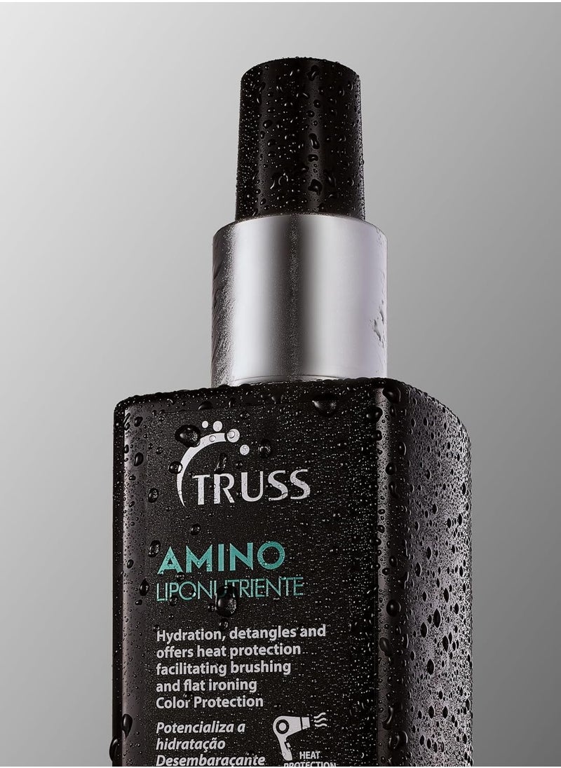 TRUSS Professional Amino Miracle - Heat Protectant Spray for Hair, Seals Cuticle, Repairs Dry Damaged Hair, Frizz Control 225 ML