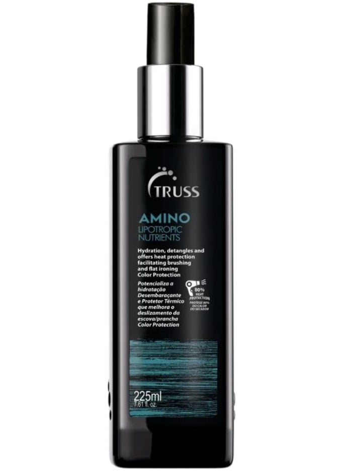 TRUSS Professional Amino Miracle - Heat Protectant Spray for Hair, Seals Cuticle, Repairs Dry Damaged Hair, Frizz Control 225 ML