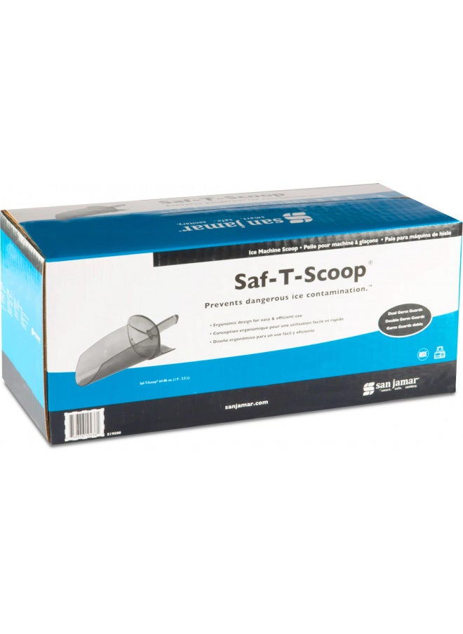 San Jamar SI9500 Polycarbonate Saf-T-Scoop Only, 64oz to 86oz, for Ice Machine, Blue