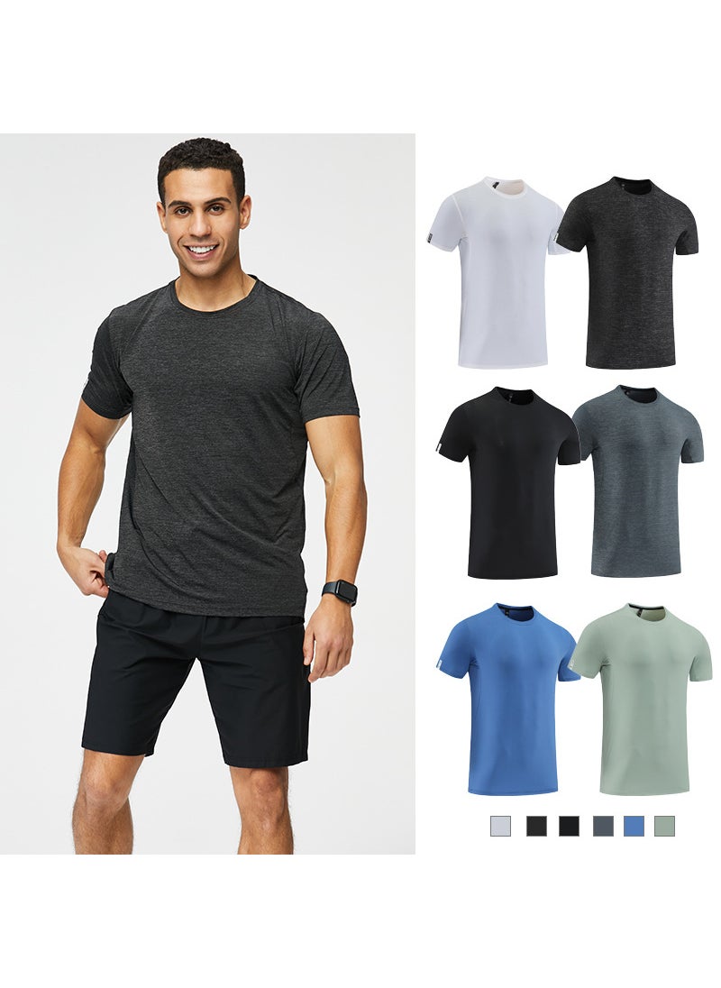 Mens Quick-Dry Sports T-Shirt Black
