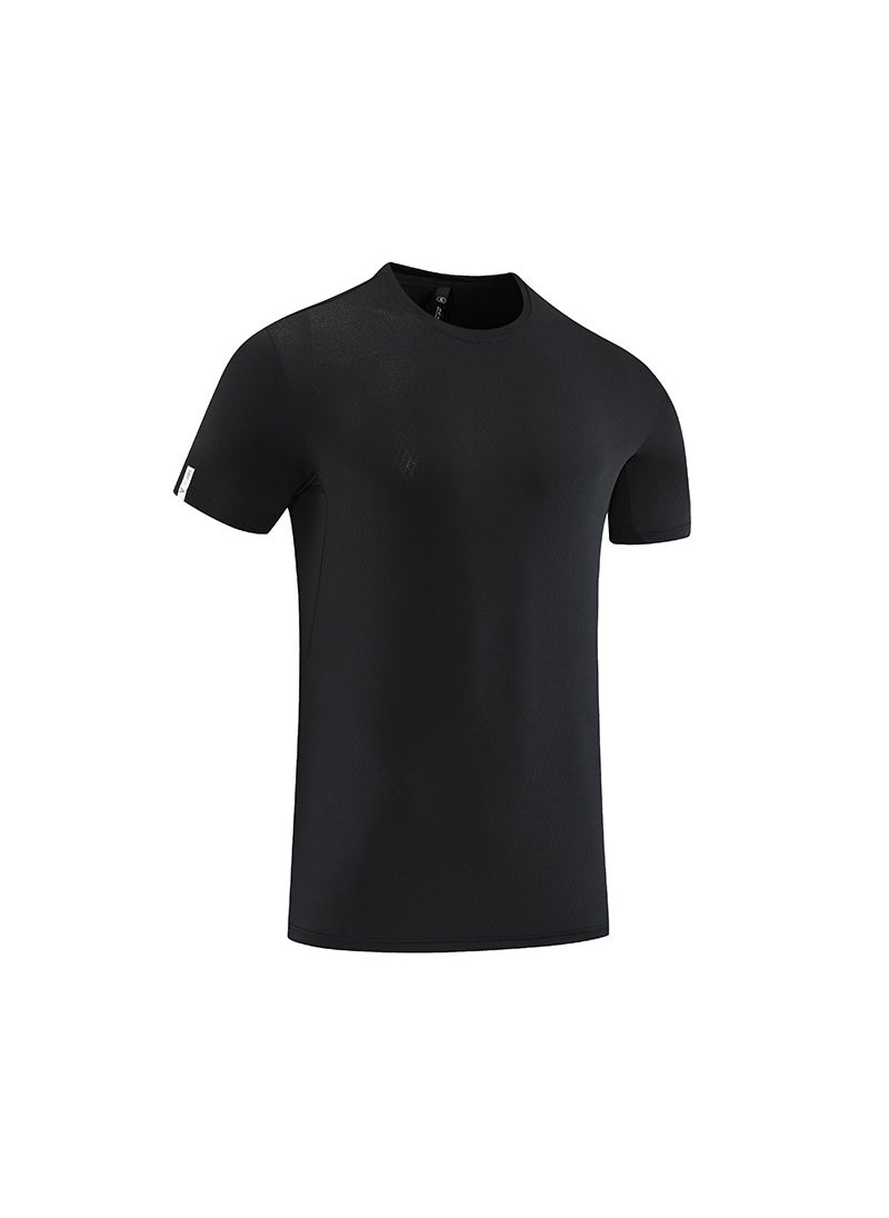 Mens Quick-Dry Sports T-Shirt Black