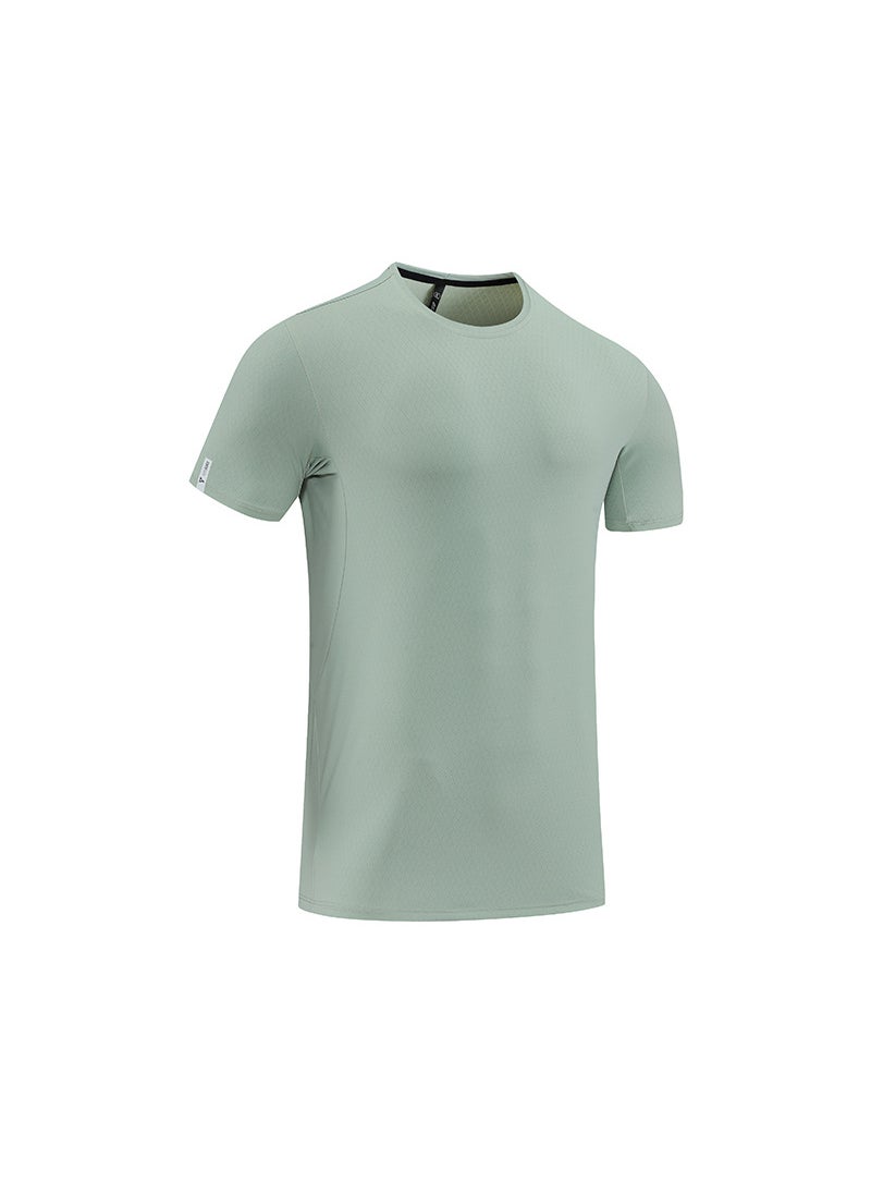 Mens Quick-Dry Sports T-Shirt Haze Blue