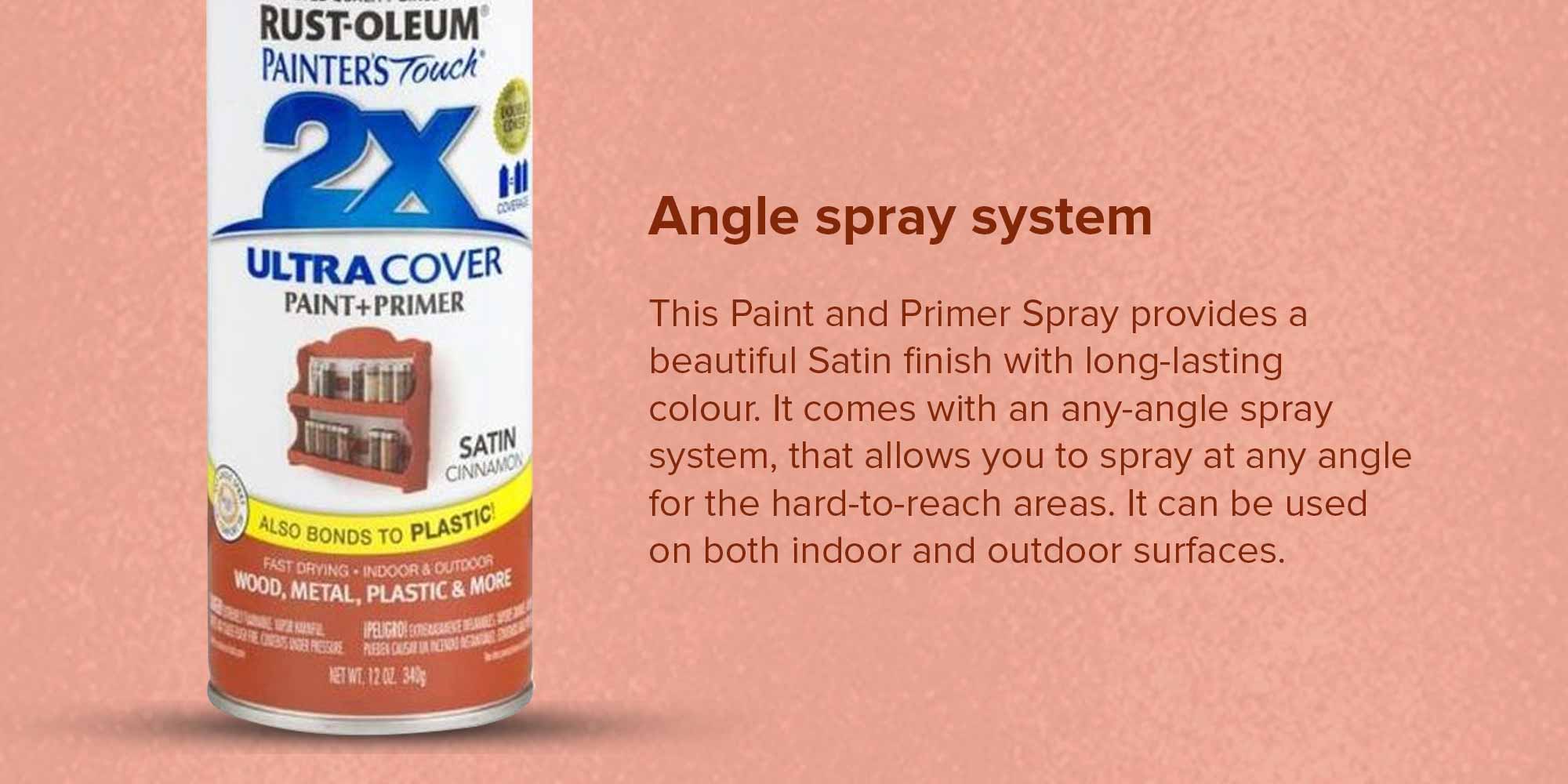 Painter's Touch 2X Ultra Cover Satin Paint And Primer Spray Cinnamon