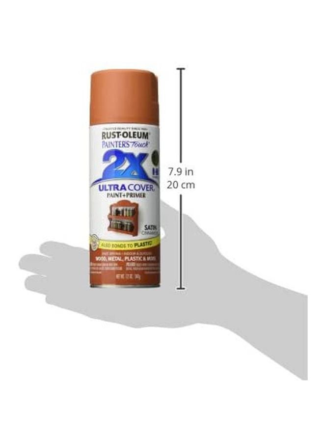 Painter's Touch 2X Ultra Cover Satin Paint And Primer Spray Cinnamon