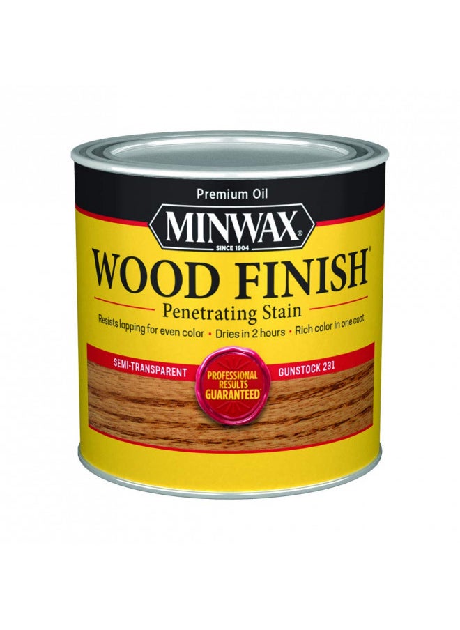 1/2 pt Minwax 22310 Gunstock Wood Finish Oil-Based Wood Stain