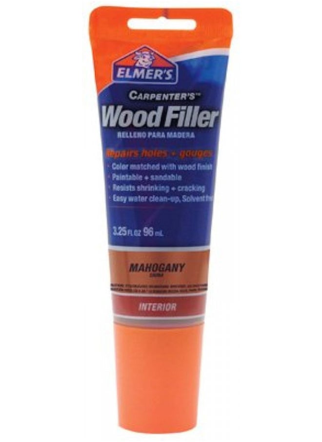 Elmer's E864 Carpenter's Wood Filler, 3.25-Ounce Tube, Mahogany