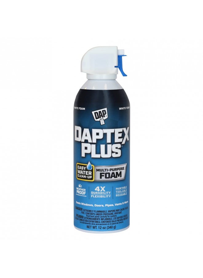 Dap 18836 DAPtex Plus Ltx Foam Sealant Raw Building Material, 12 oz, White