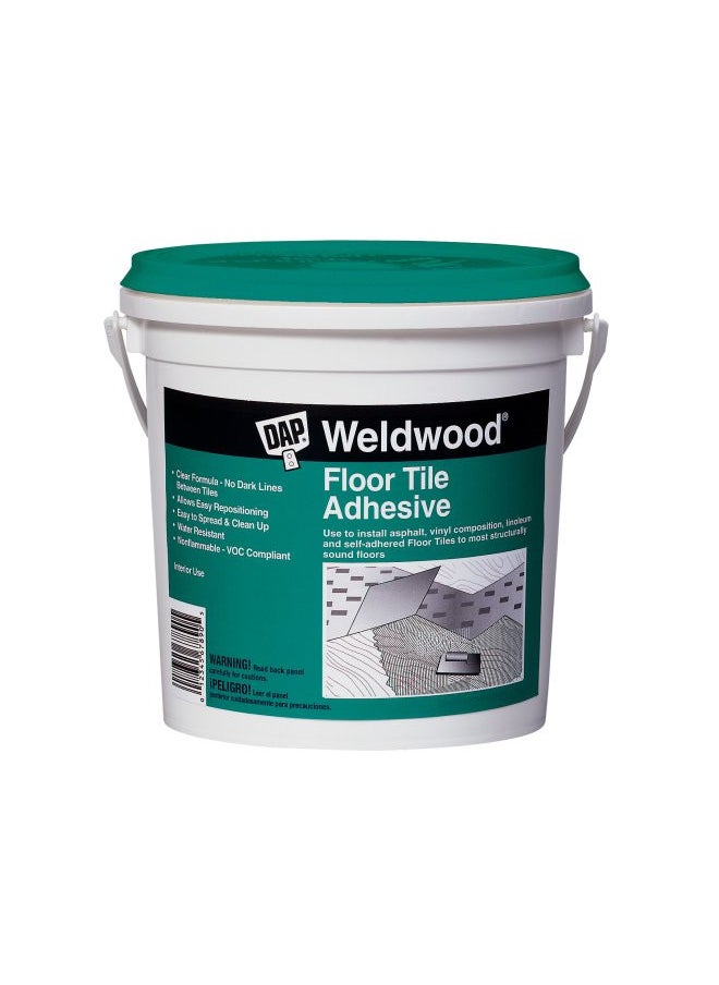 Dap 00136 Weldwood Floor Tile Adhesive, 1-Quart,Clear