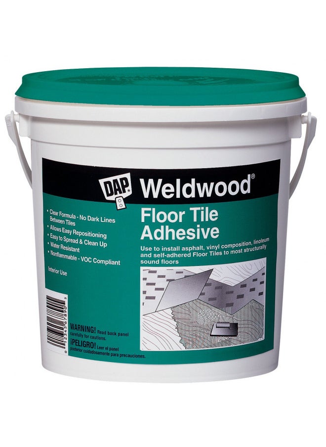 Dap 00136 Weldwood Floor Tile Adhesive, 1-Quart,Clear