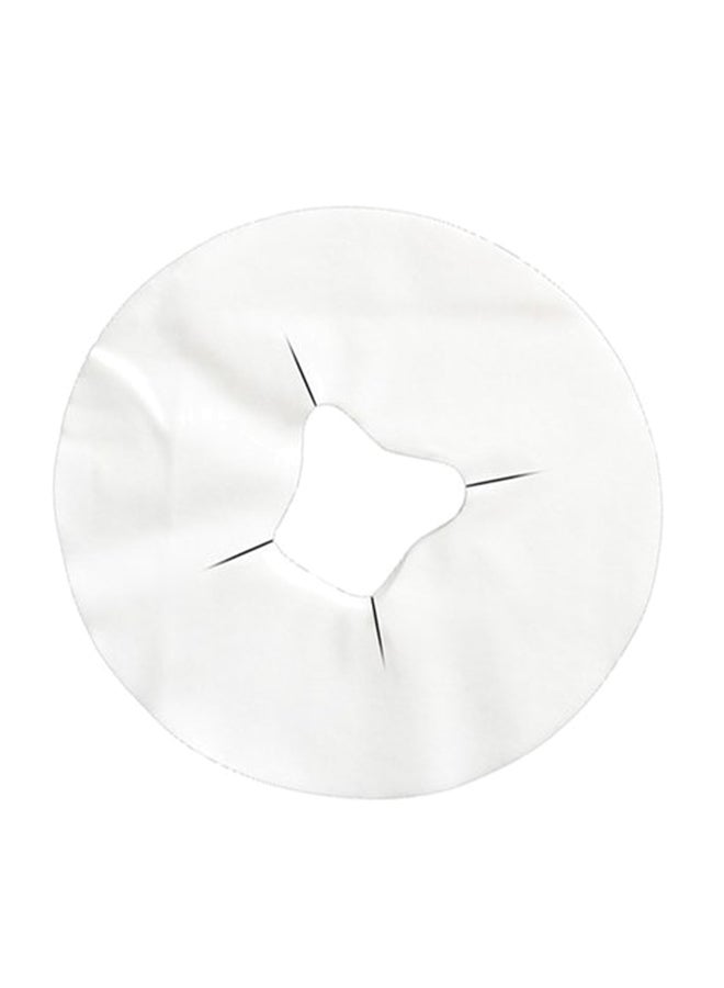 100-Piece Disposable Silicone Pillow Hole Towel White