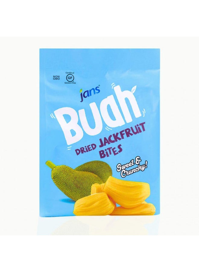 Jans Buah Dried Jackfruit Bites, Dried Fruit Snack Made From Real Fruit, Gluten Free, Sweet and Crunchy, ready to consume, 7.05 oz per pack (Pack of 1)