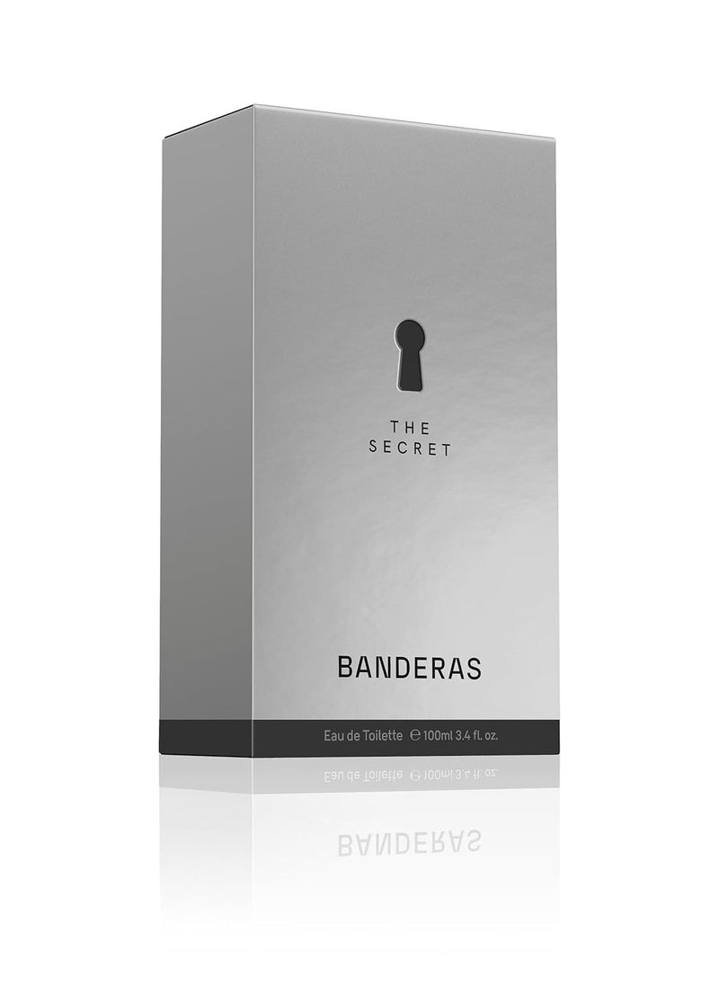 Banderas Perfumes - The Secret - Eau de Toilette for Men - Long Lasting - Elegant and Masculine Fragrance - Fruity and Leather Notes - Ideal for Day Wear