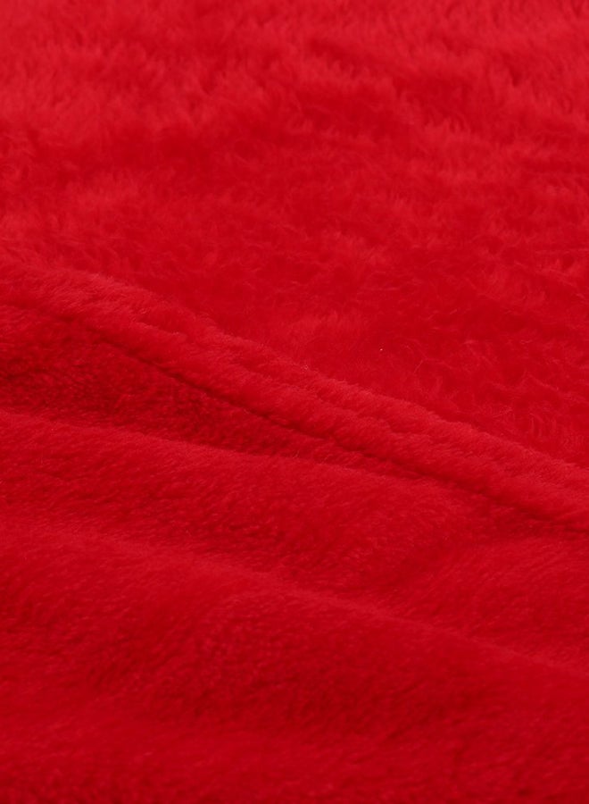 Comfortable Sleeping Bed Blanket fleece Super Red