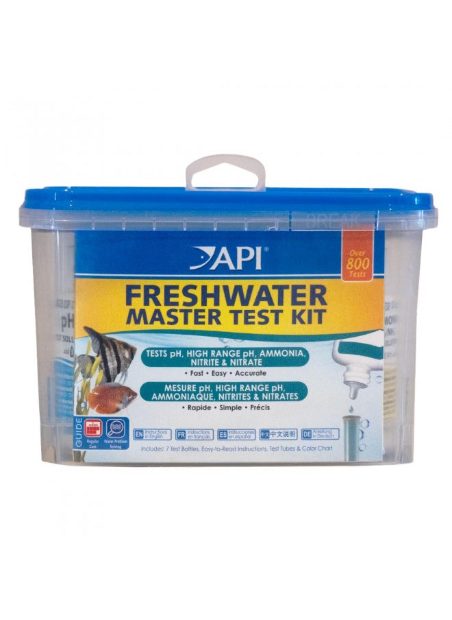 API FRESHWATER MASTER TEST KIT 800-Test Freshwater Aquarium Water Master Test Kit, White, Single, Multi-colored