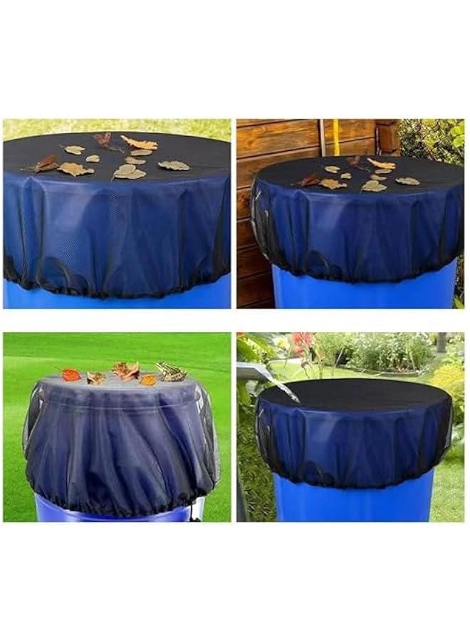 Barrels Water Net - Mesh Rain Barrel | Large Bucket Mesh Covers | Barrels Netting Woven Mesh | Adjustable Protective Rain Barrel | Rain Collection Barrels Netting Screen for Rain Bu