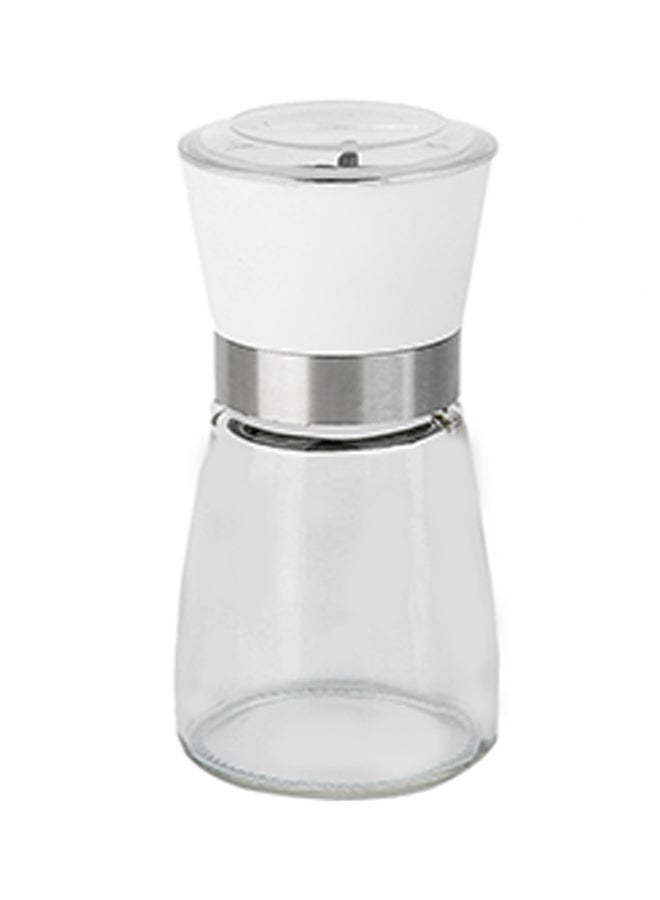 Manual Pepper And Salt Grinder White/Clear