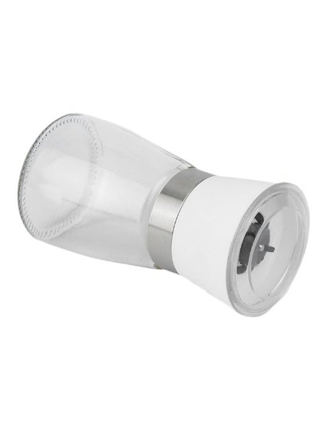 Manual Pepper And Salt Grinder White/Clear