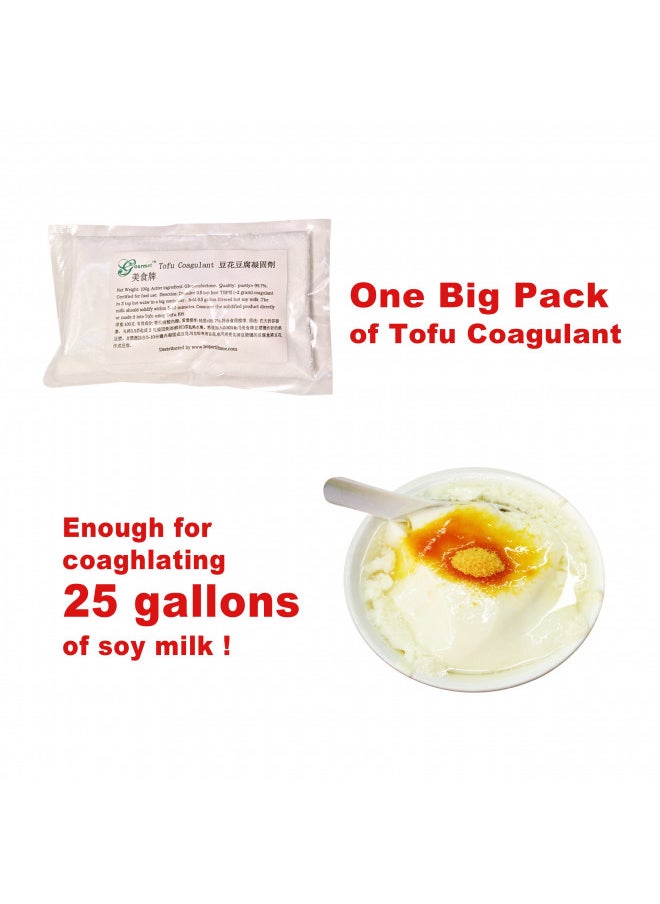 GJS Gourmet Tofu Coagulant - Perfect for Making Organic Tofu Using Automatic Soy Milk Makers