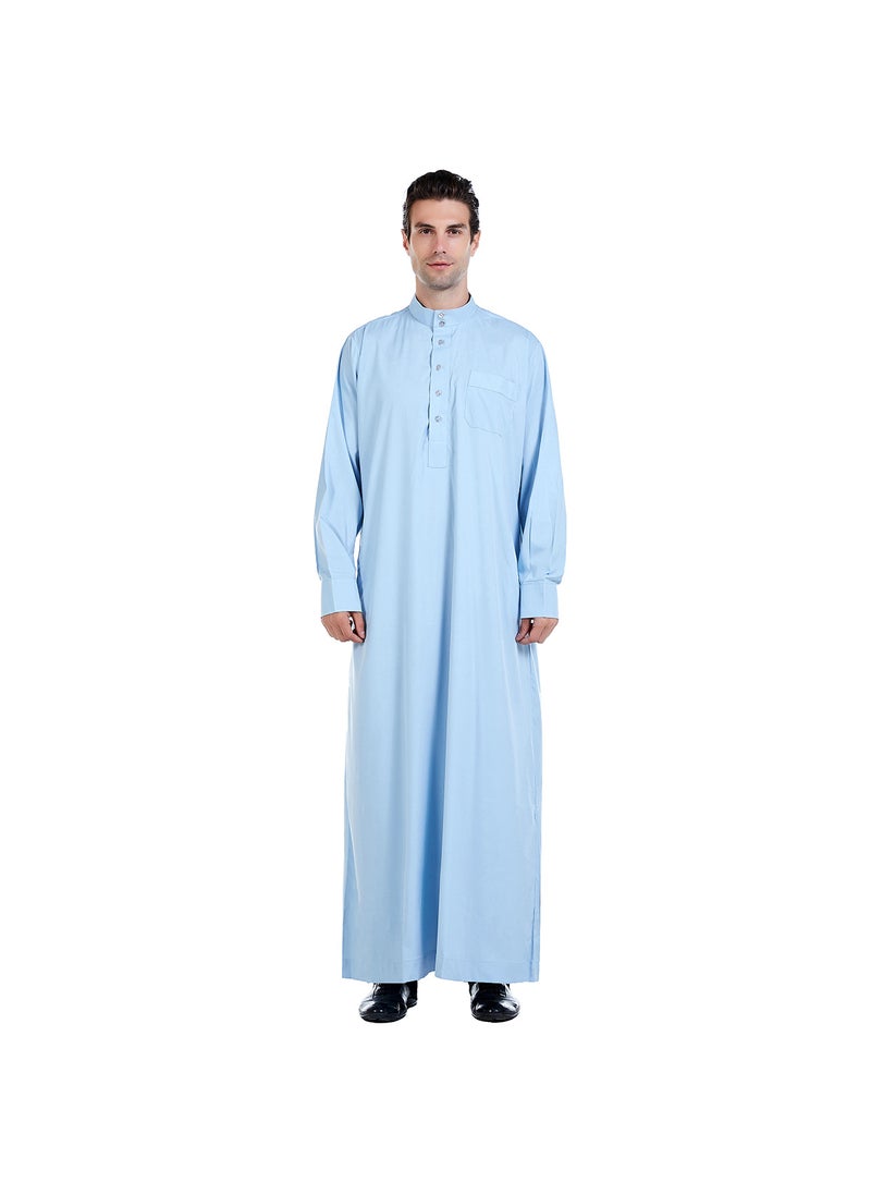 Mens Middle Eastern Thobe TH815 Hot Sale Sky Blue