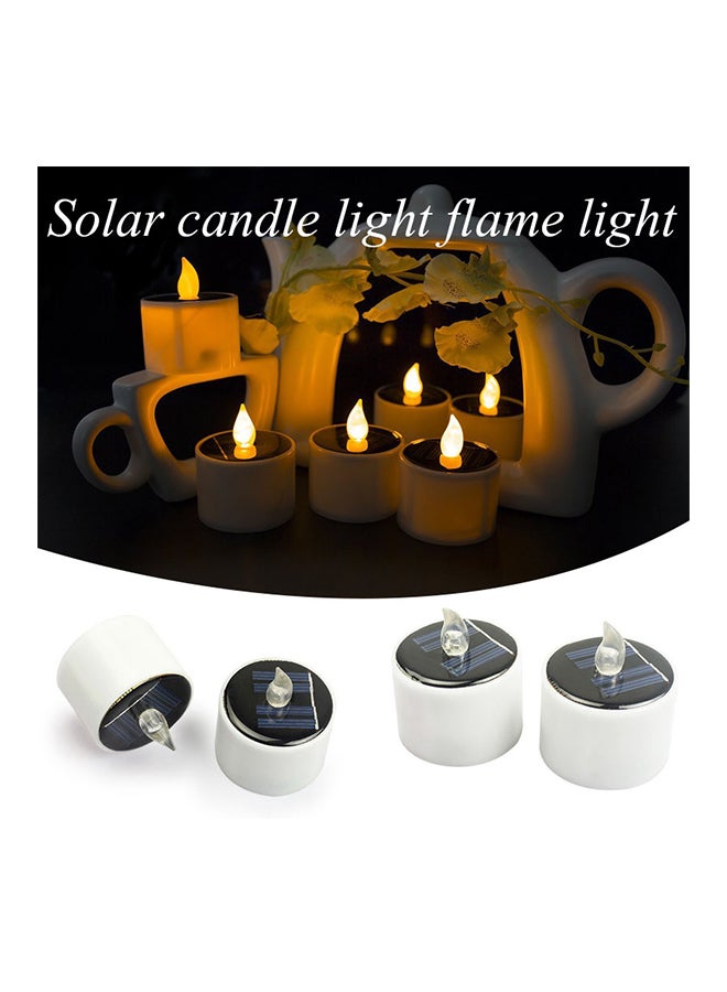 Creative Tealight Candles Light Solar LED Décor white