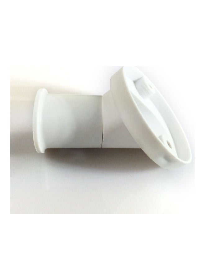 E27 Oblique Screw Lamp Base Socket White 6 x 6 x 6cm