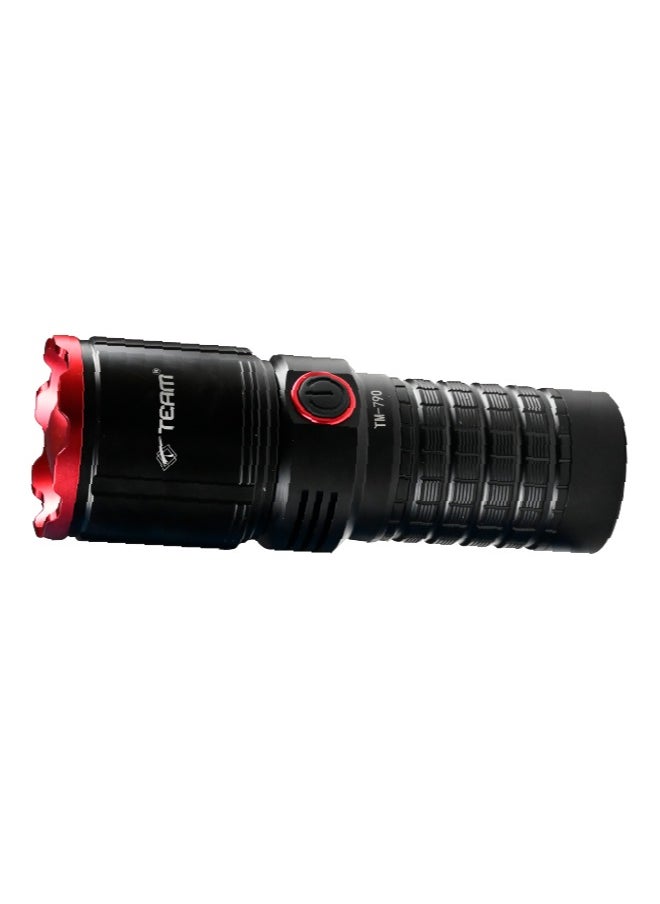 TEAM LED Torch with Power Bank | Portable Power Bank Flashlight | Travel-Friendly Torch | Fast Charging Power Bank.