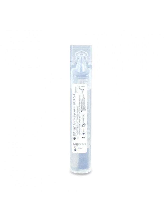 Reliance Medical 901 Sterile Saline Eyewash 20 mL Ampoules, Plastic (Pack of 25)