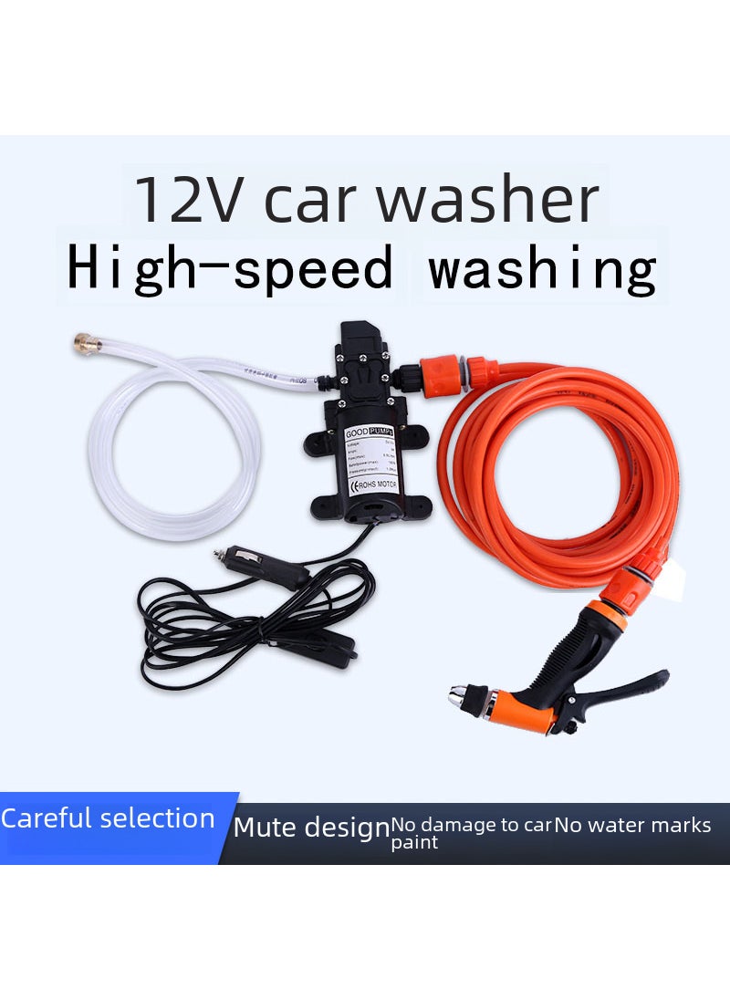 Car car washer 12v water pump high pressure car wash cleaner simple portable self-priming electric car washer Standard