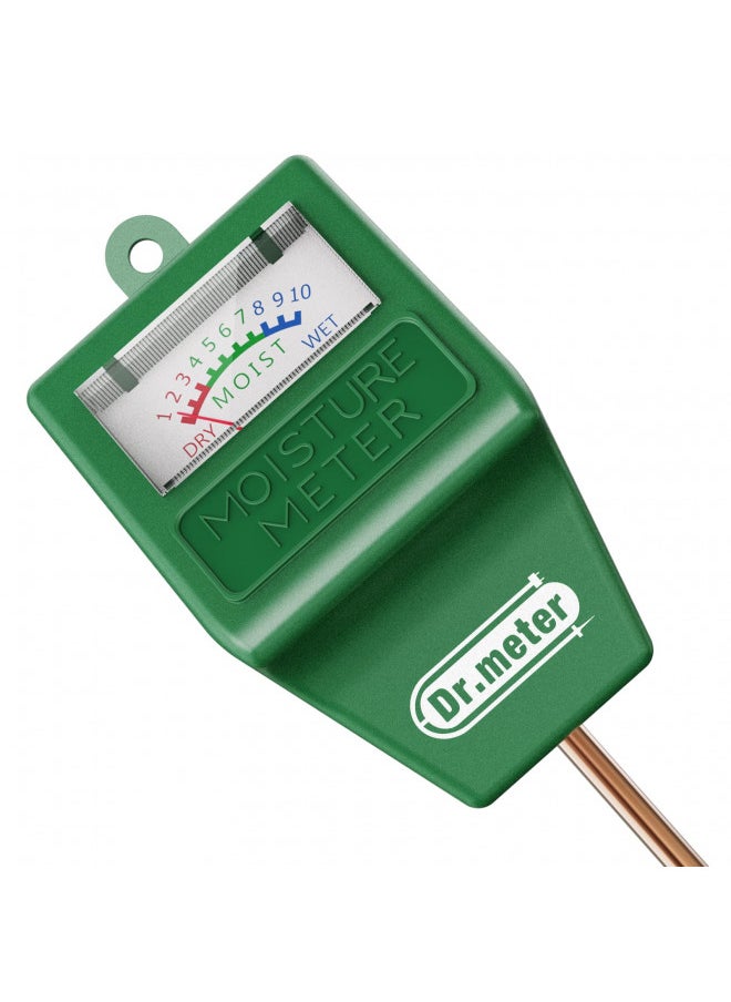 Dr.meter Soil Moisture Meter, Plant Water Meter for Garden Lawn Farm Indoor & Outdoor Use, Soil Tester Hygrometer Sensor for House Plants, Gardening Gifts, No Battery Needed