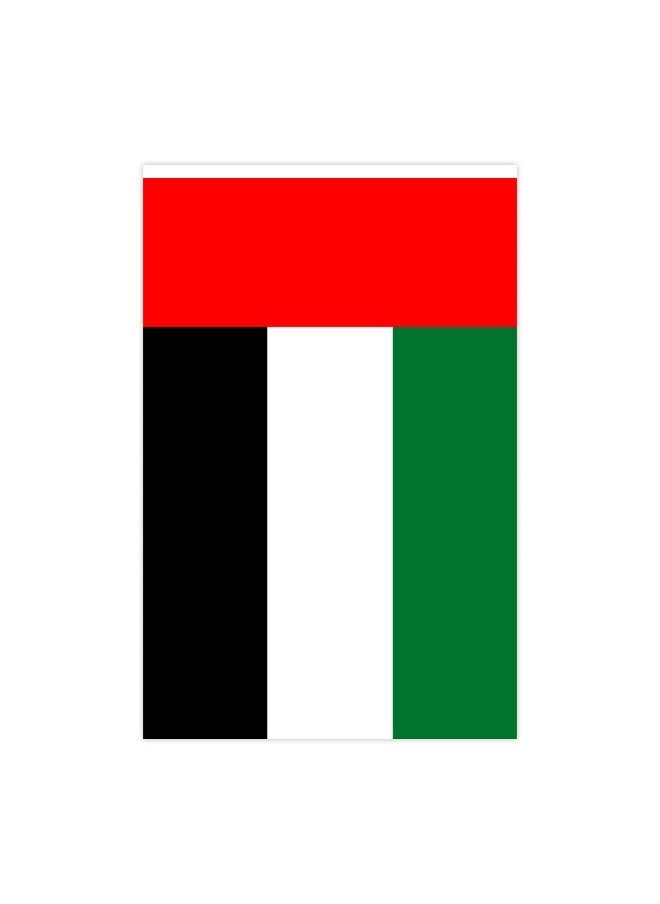 Square Outdoor Decor Polyester UAE National Flag - Set of 2