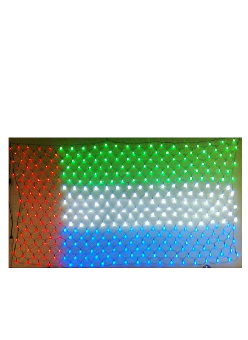 UAE Flag NET LED Light 3x2 Feet - 330 LED