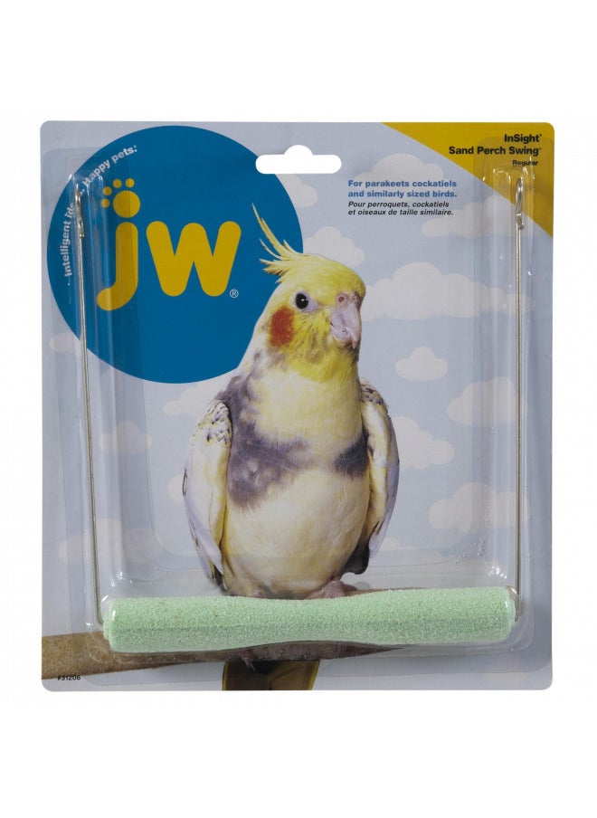 JW Pet Company Insight Sand Perch Swing Bird Toy, Regular