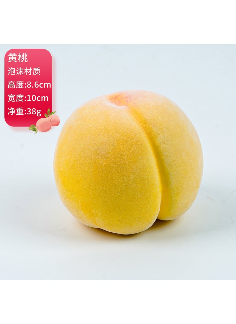 Artificial Large Peach Model Decor Yellow Peach