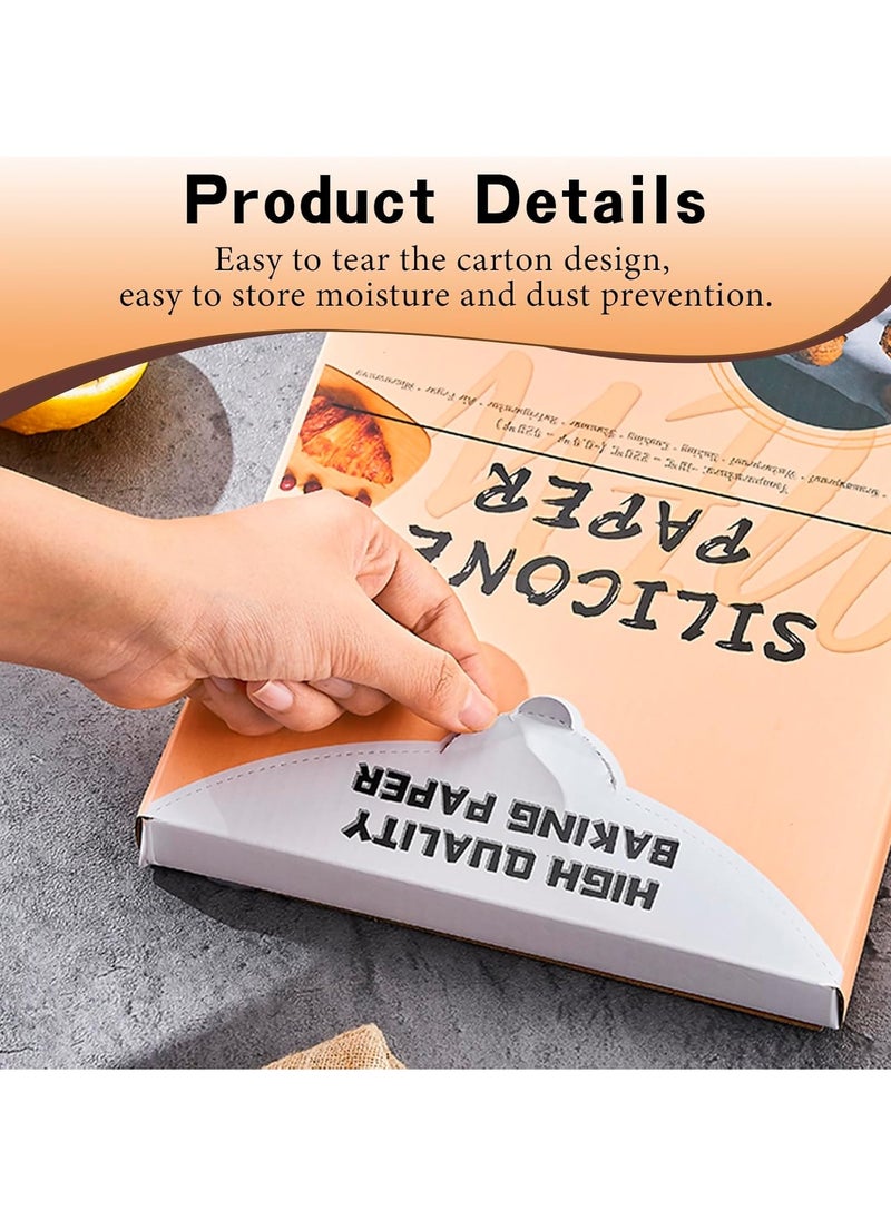 200 Sheets Baking Paper 12x16 Inch Heavy Duty Flat Parchment Paper, Parchment Paper for Baking Cookies, Cooking, Frying, Air Fryer, Grill, Oven