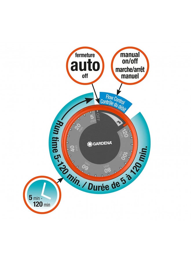 GARDENA 31169 Mechanical Water Timer with Flow Control