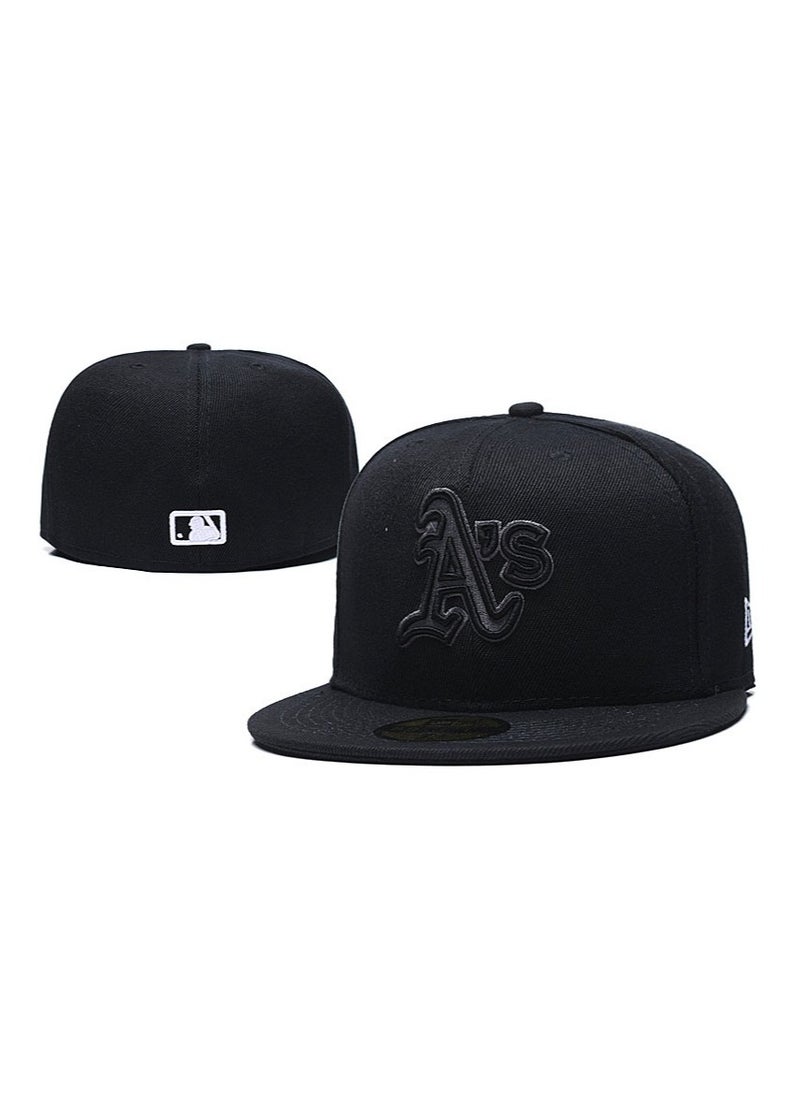 NEW York 3D Embroidered Fitted Baseball Team Cap with Closed Back for Sun Protection-63.5CM