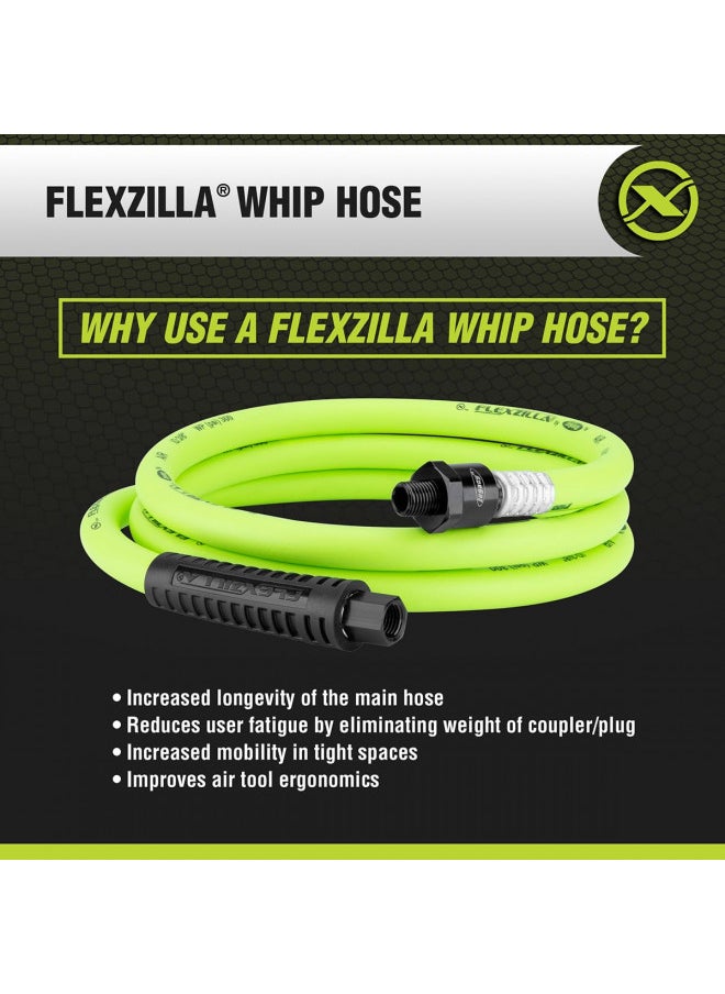 Flexzilla Swivel Whip Air Hose, 3/8 in. x 6 ft. (1/4