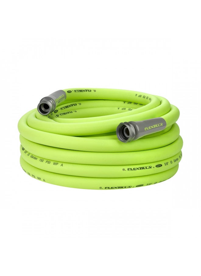 Flexzilla Garden Hose 5/8 in. x 50 ft, Heavy Duty, Lightweight, Drinking Water Safe, ZillaGreen - HFZG550YW-E